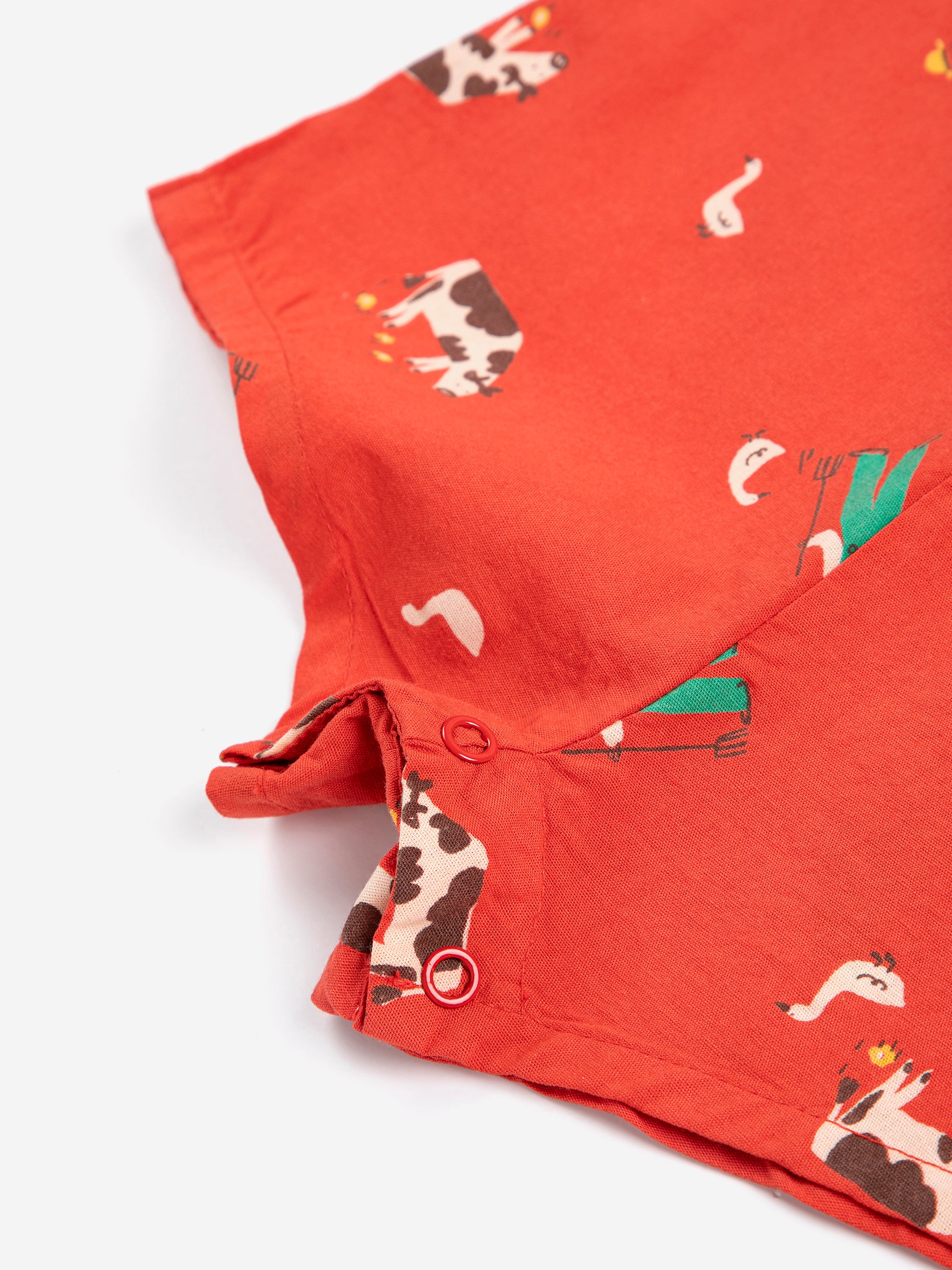 Farm Adventure All Over Playsuit – red