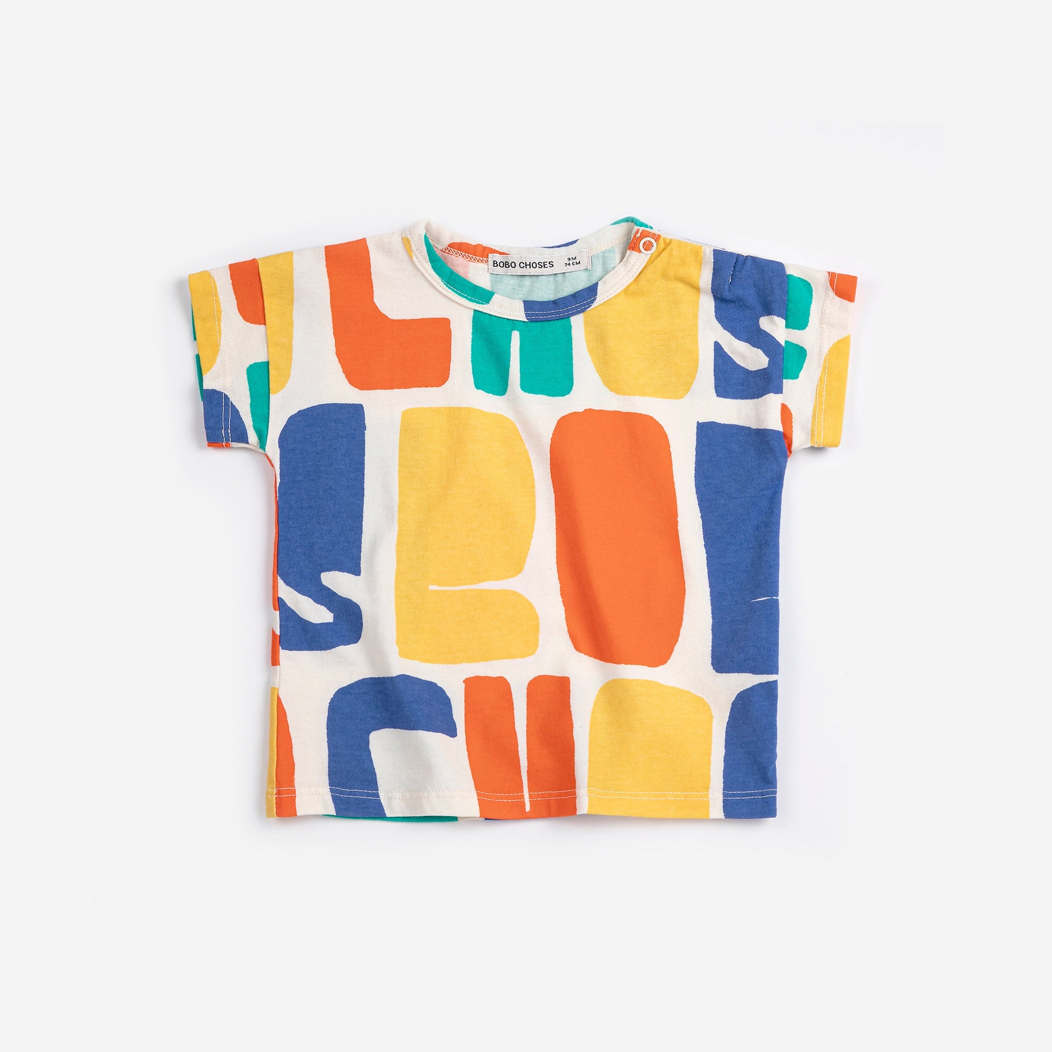 Baby Bobo Choses Color All Over T-Shirt – light blue
