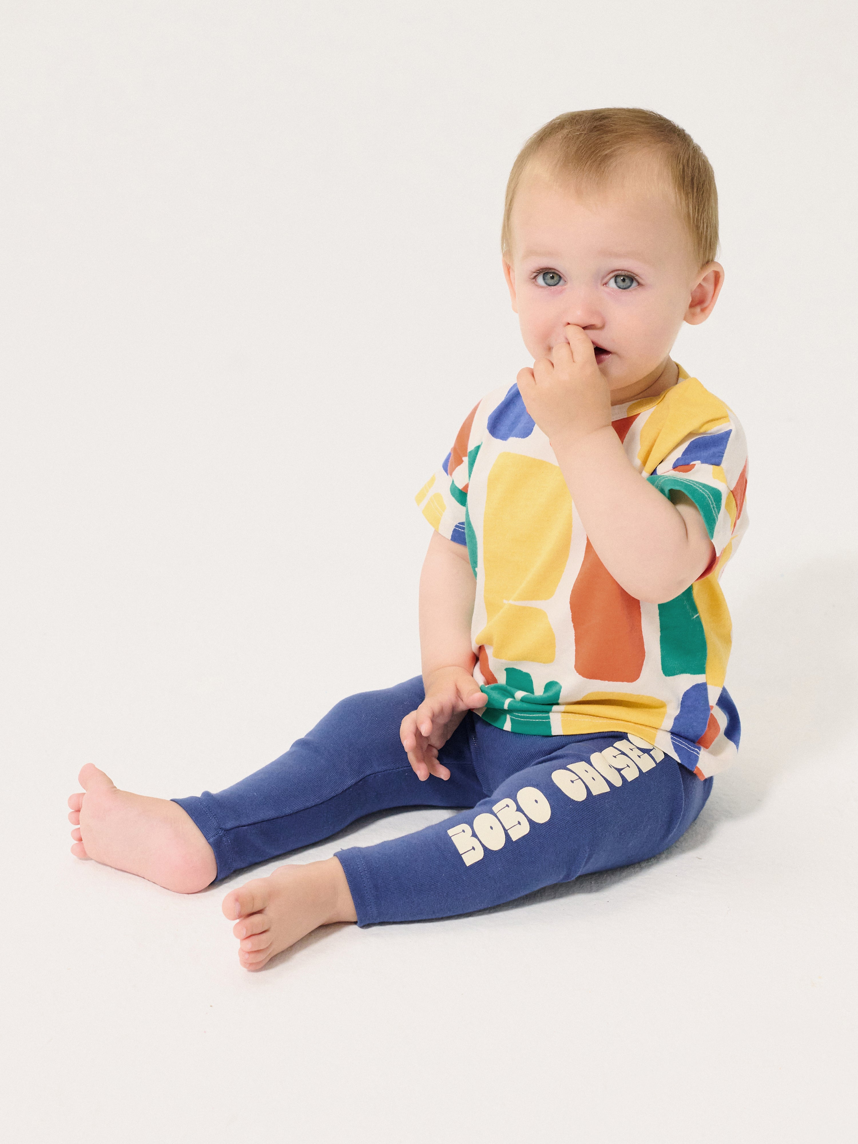 Baby Bobo Choses Color All Over T-Shirt – light blue