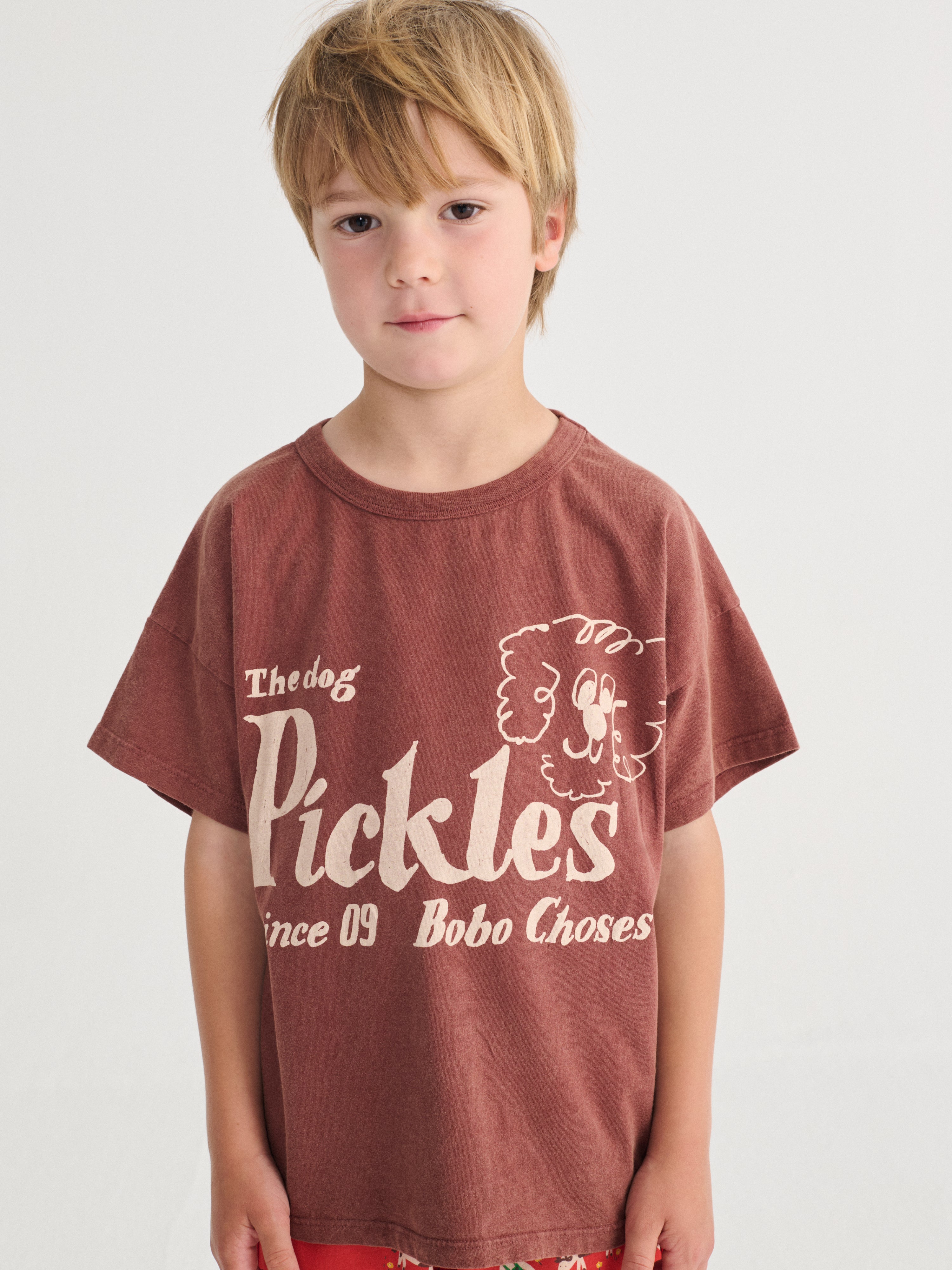 Pickles The Dog T-Shirt – brown