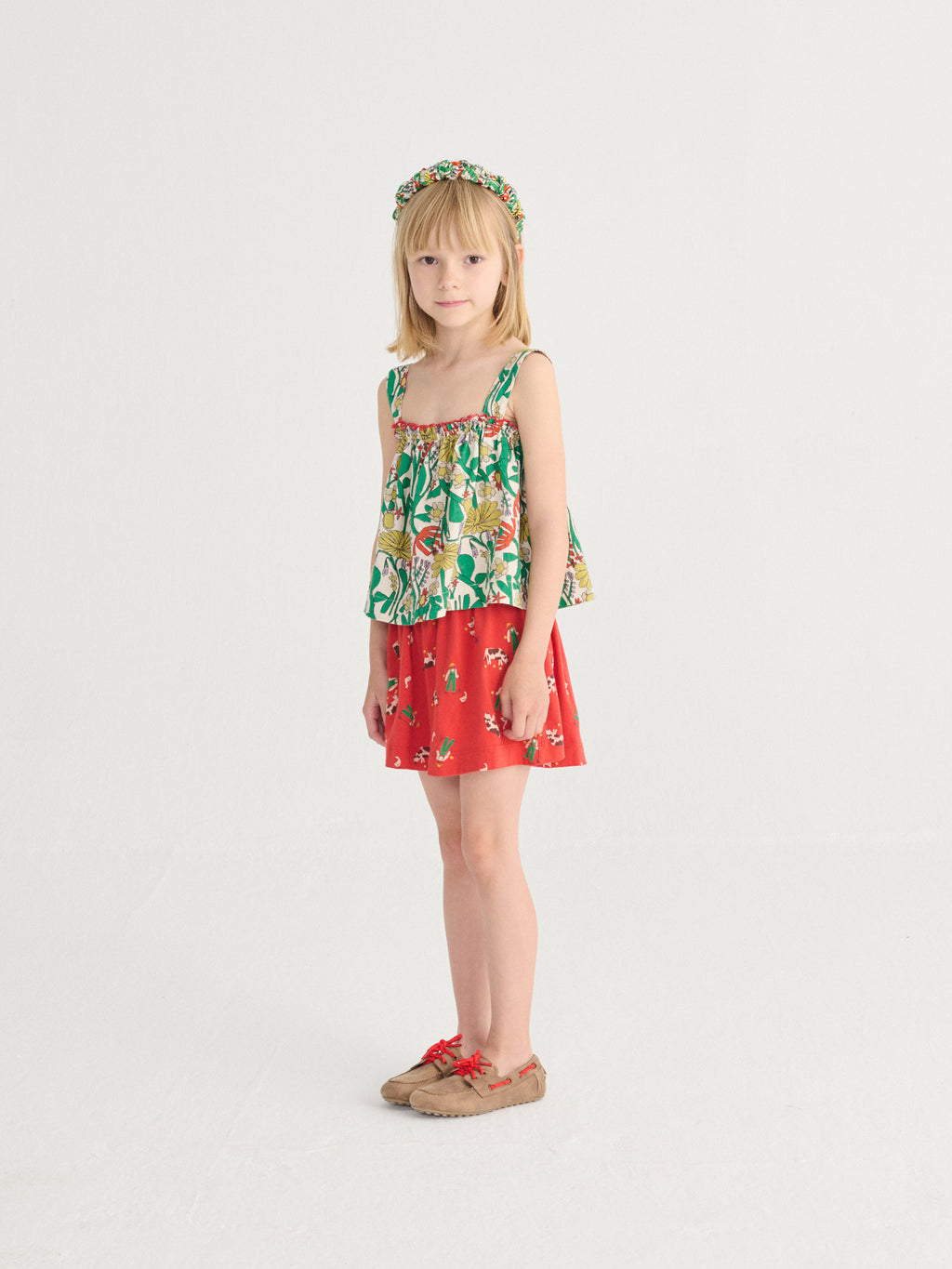 Color Herbalist All Over Woven top – offwhite