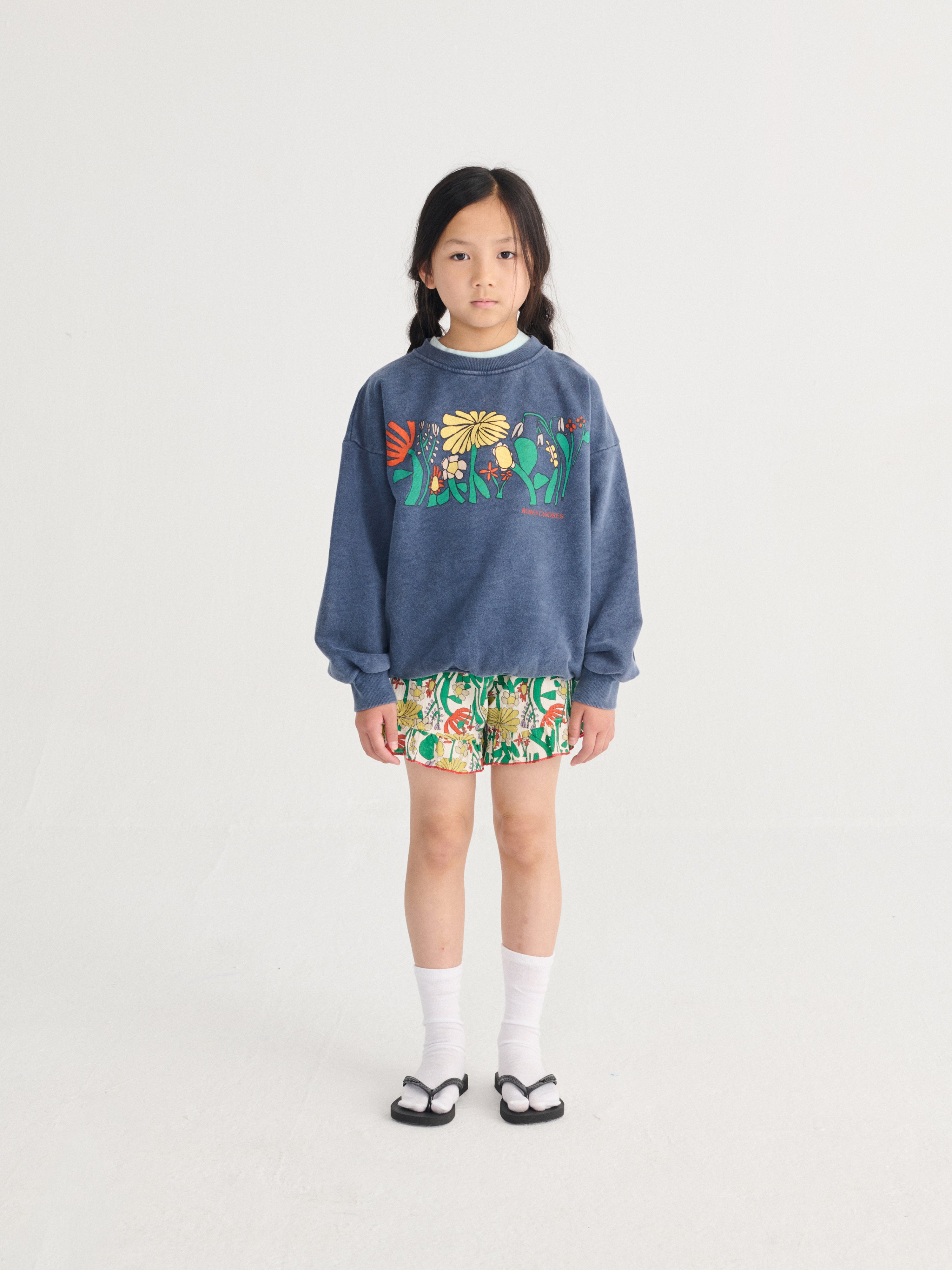 Color Herbalist Sweatshirt – navy blue