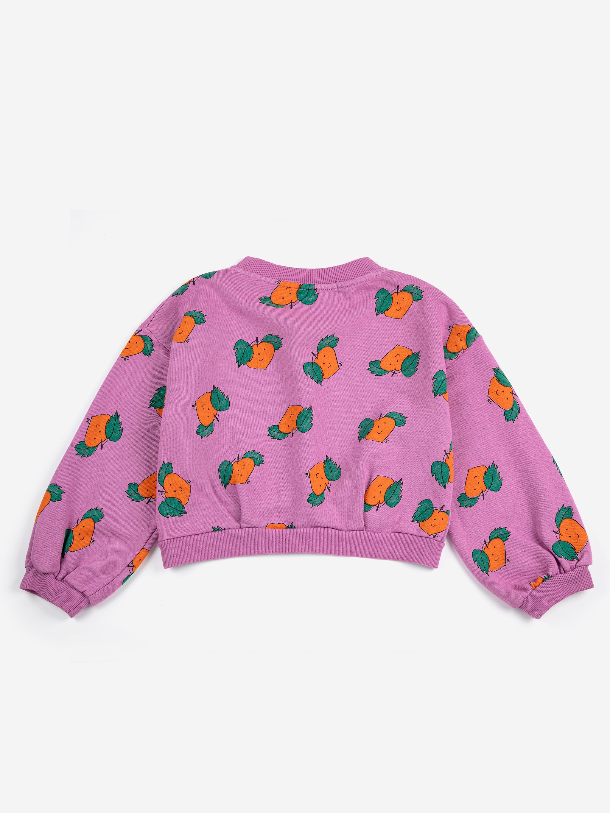 Tangerine All Over Cropped Sweatshirt – purple