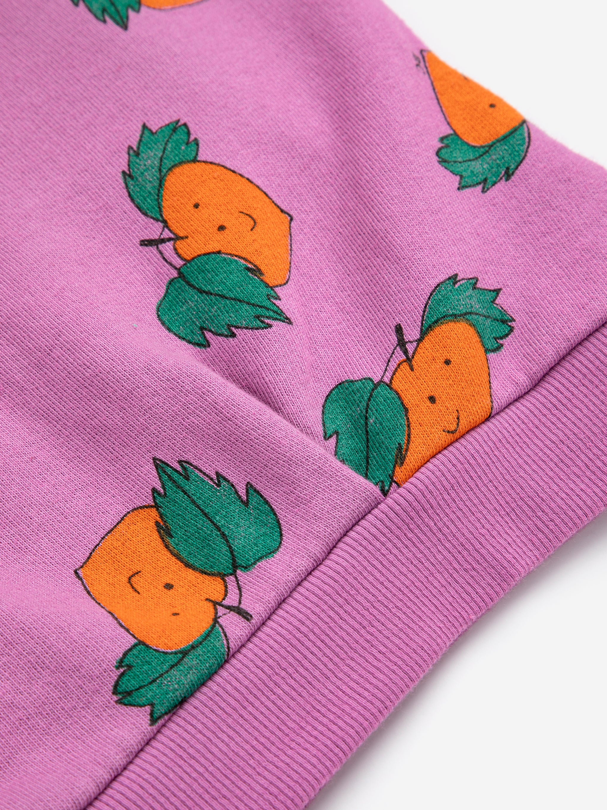 Tangerine All Over Cropped Sweatshirt – purple