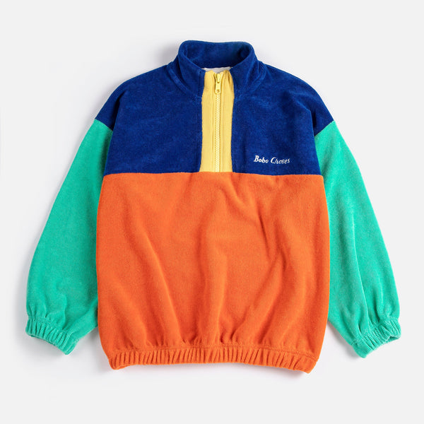 Bobo Choses Color Block Zipped Sweatshirt – multicolor