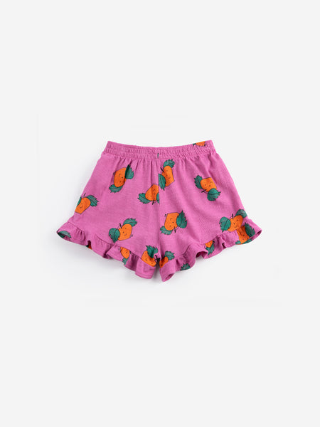 Tangerine All Over Ruffled Shorts – purple