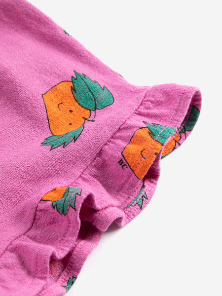 Tangerine All Over Ruffled Shorts – purple