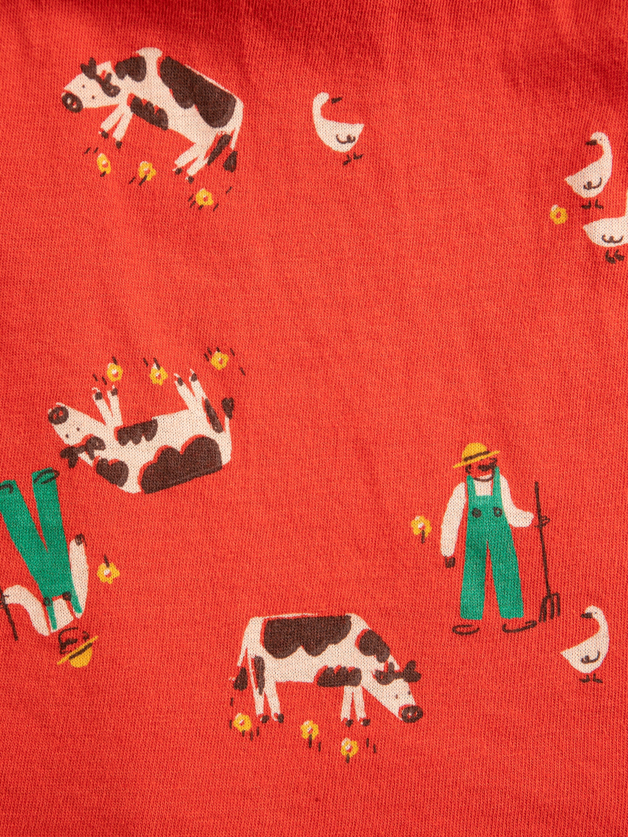 Farm Adventure all over skirt – red