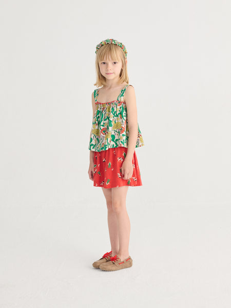 Farm Adventure all over skirt – red
