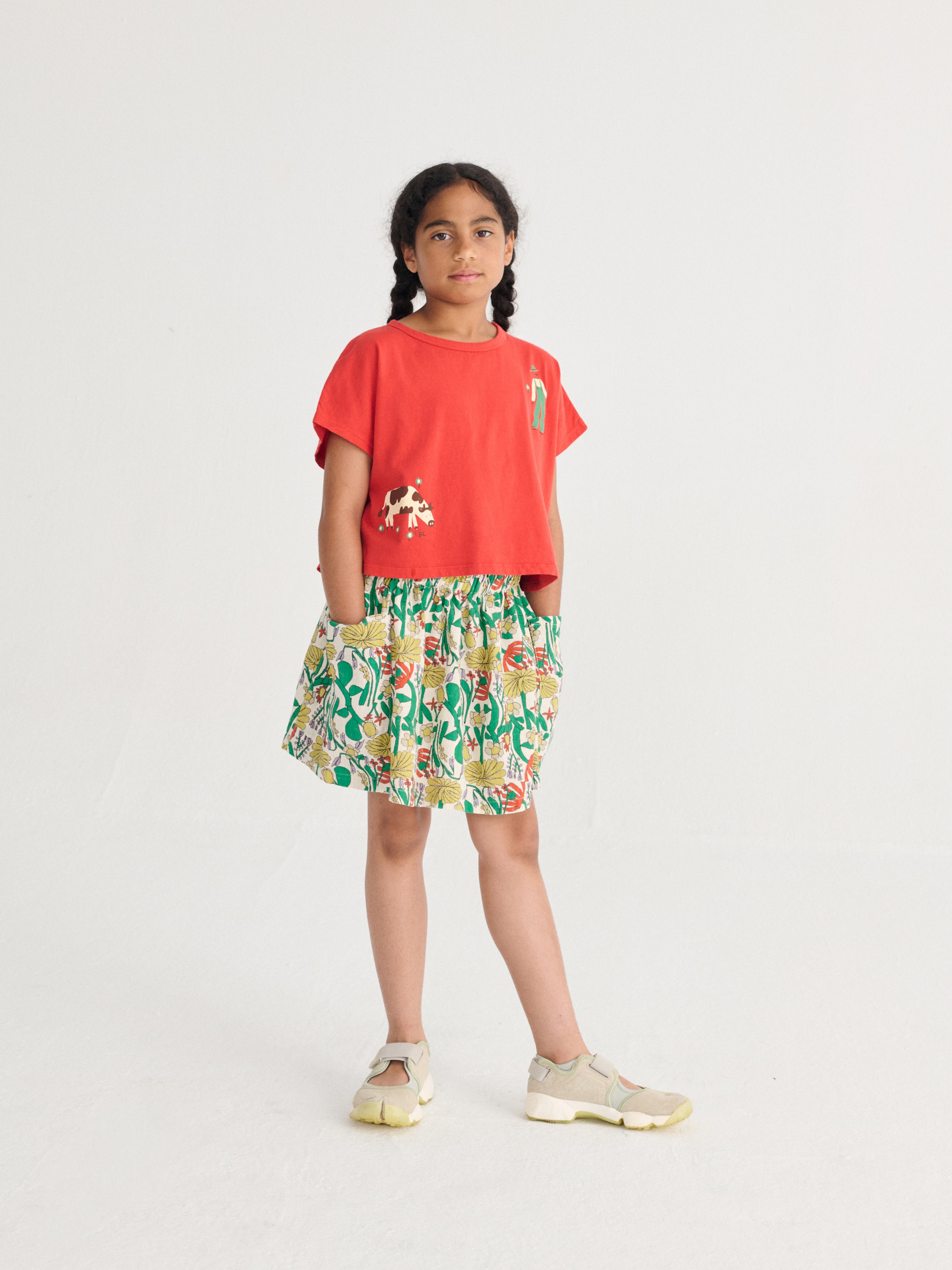 Color Herbalist All Over Woven Skirt – offwhite
