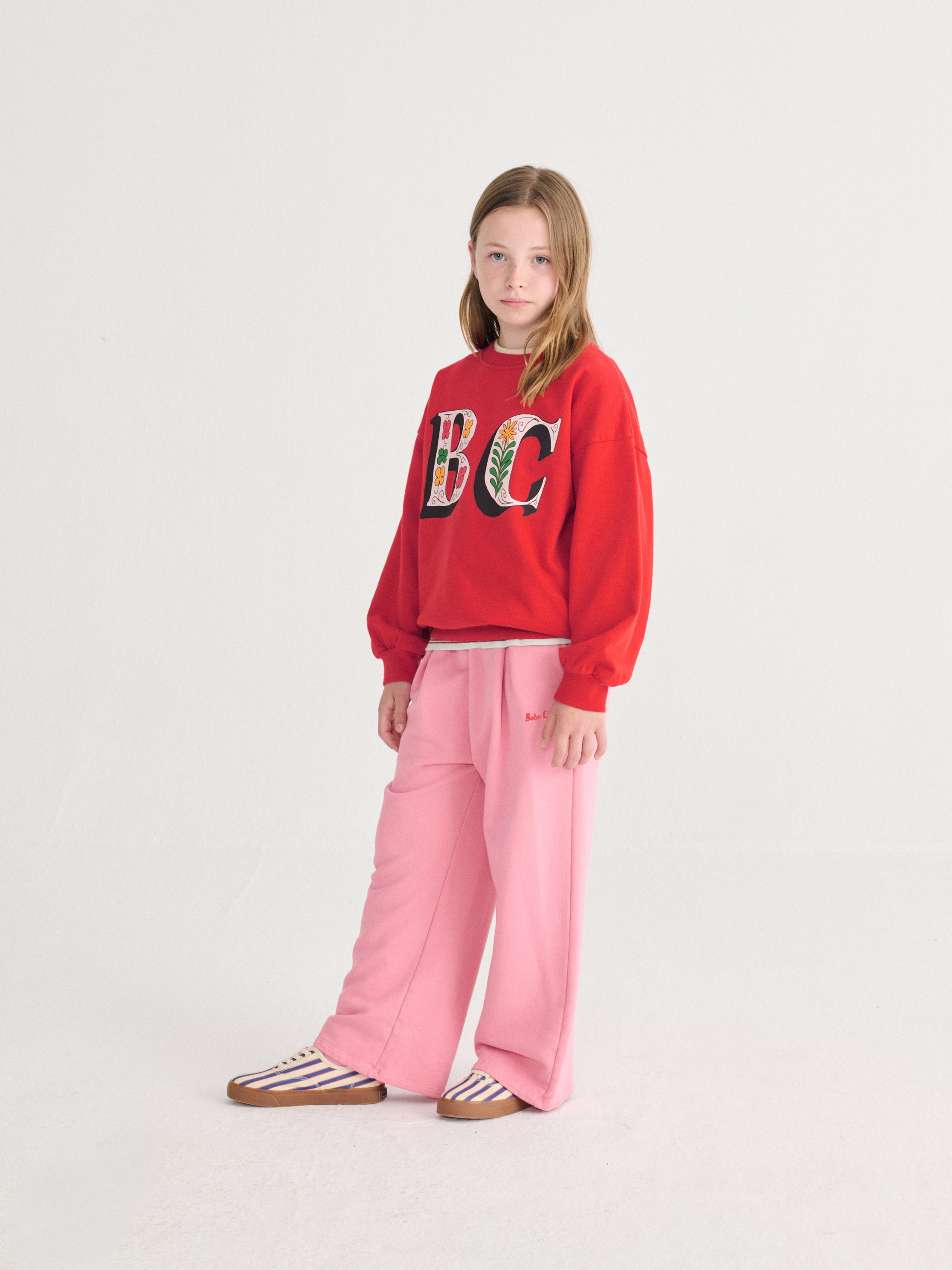 Bobo Choses Straight Jogging Pants – pink