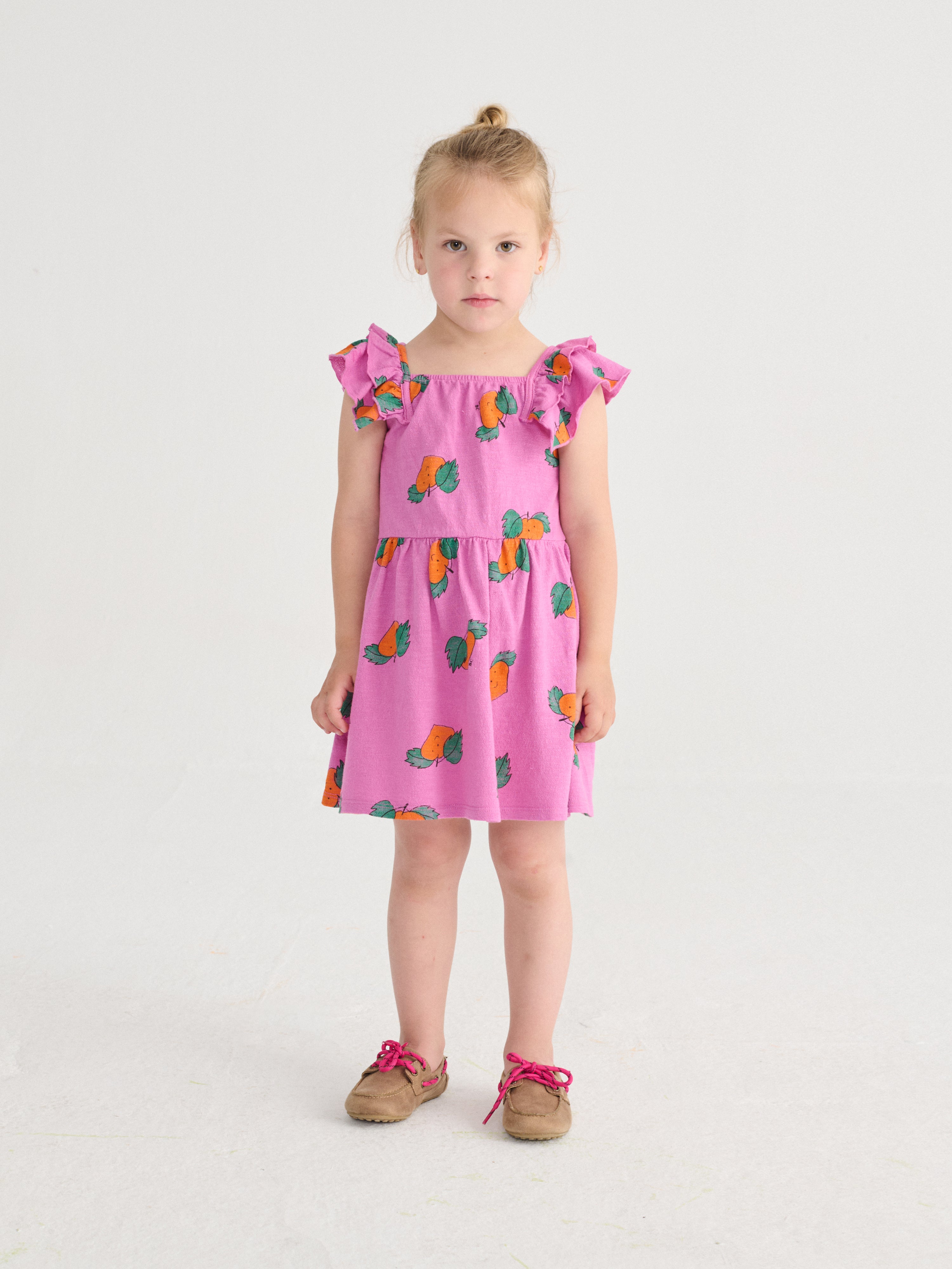 Tangerine All Over Ruffled Dress – purple