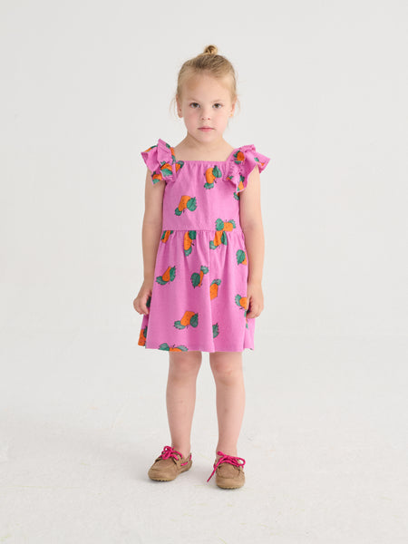 Tangerine All Over Ruffled Dress – purple