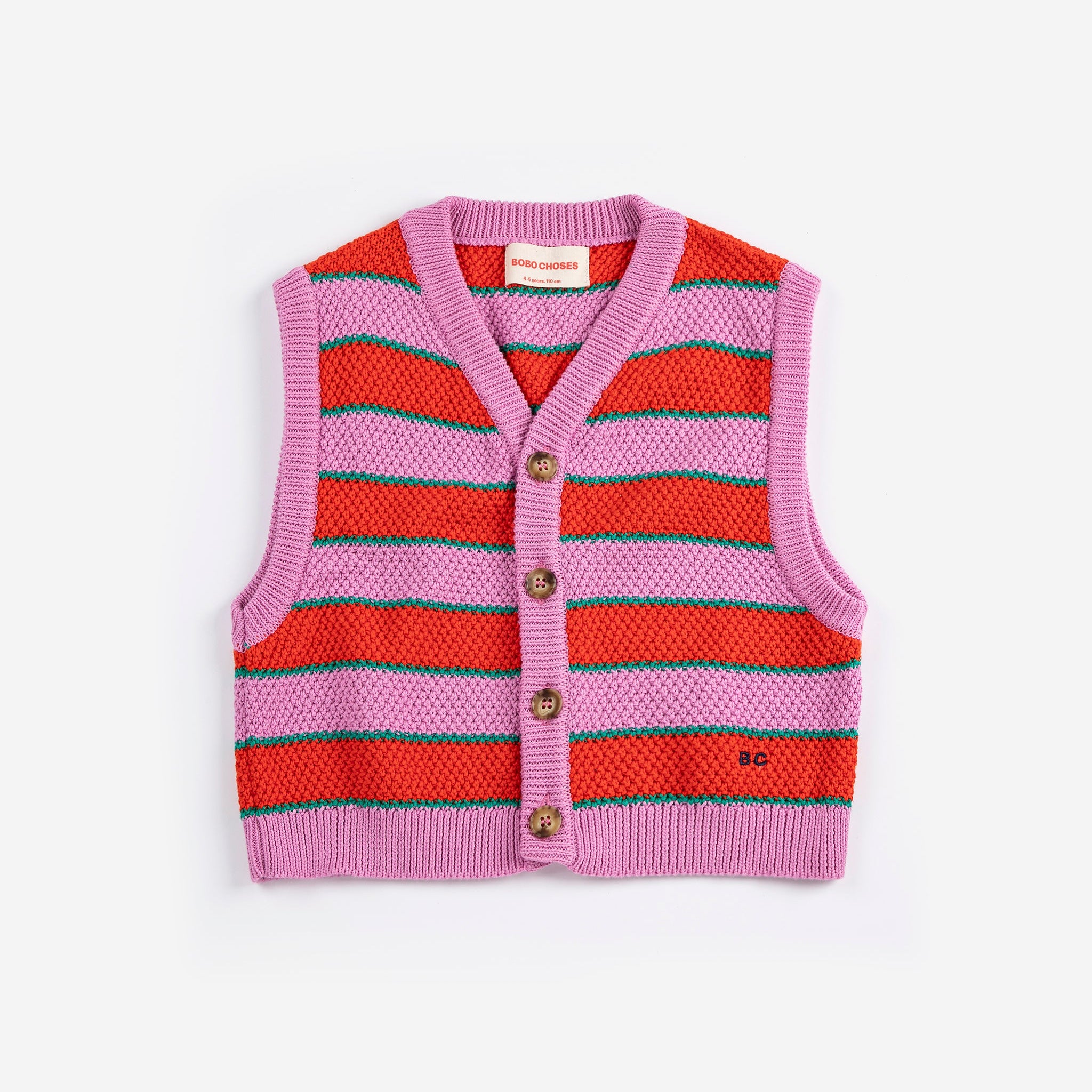 BC Striped Knitted Vest – purple
