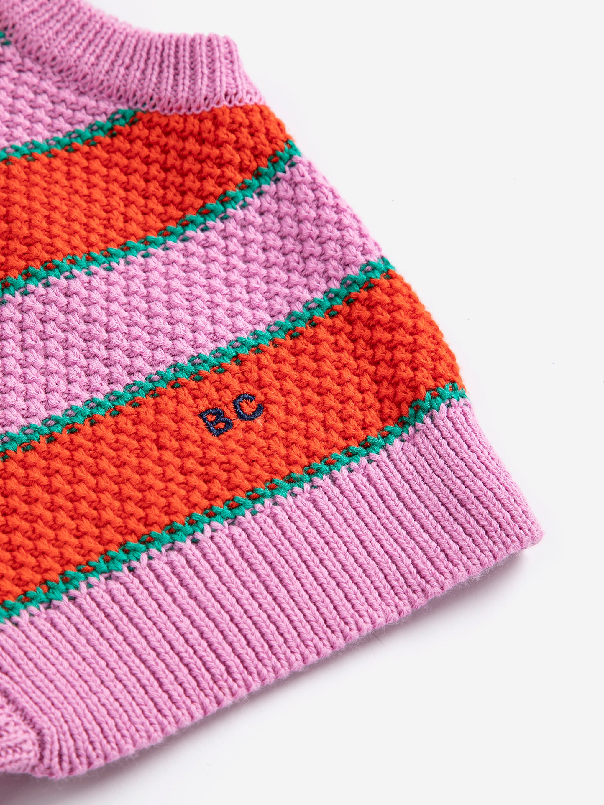 BC Striped Knitted Vest – purple