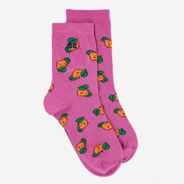Tangerine All Over Short Socks – purple