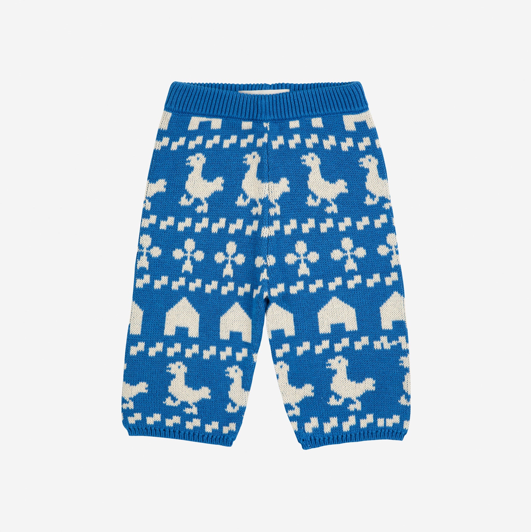 Farm All Over Knitted Pants – blue