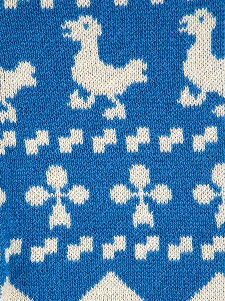 Farm All Over Knitted Pants – blue