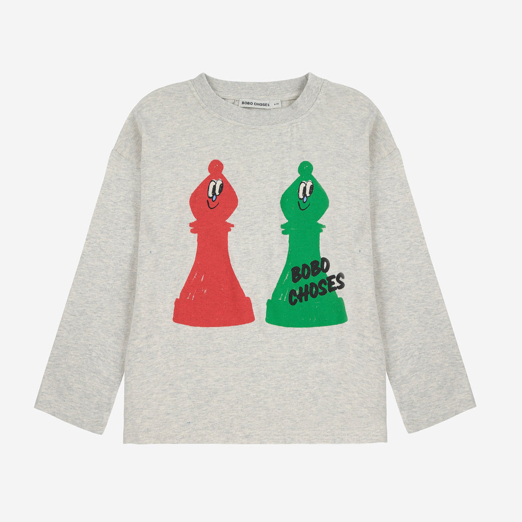 Checkmate T-shirt – light heather grey