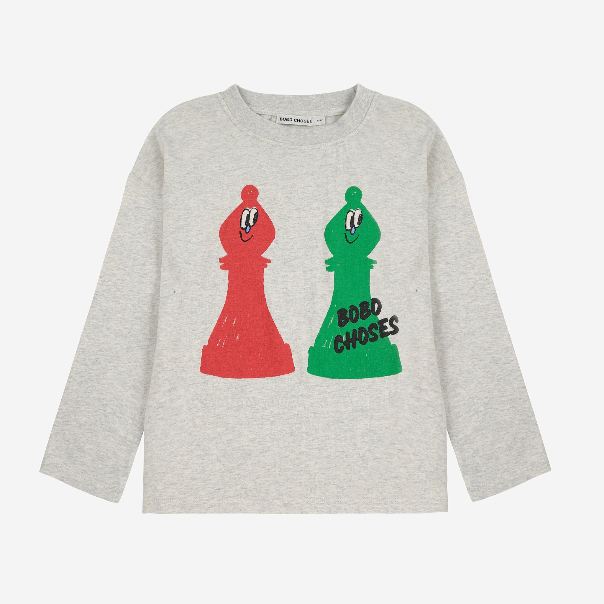 Checkmate T-shirt – light heather grey