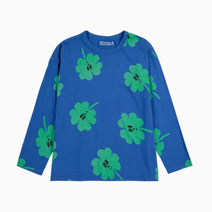 Lucky Clover all over T-shirt – blue