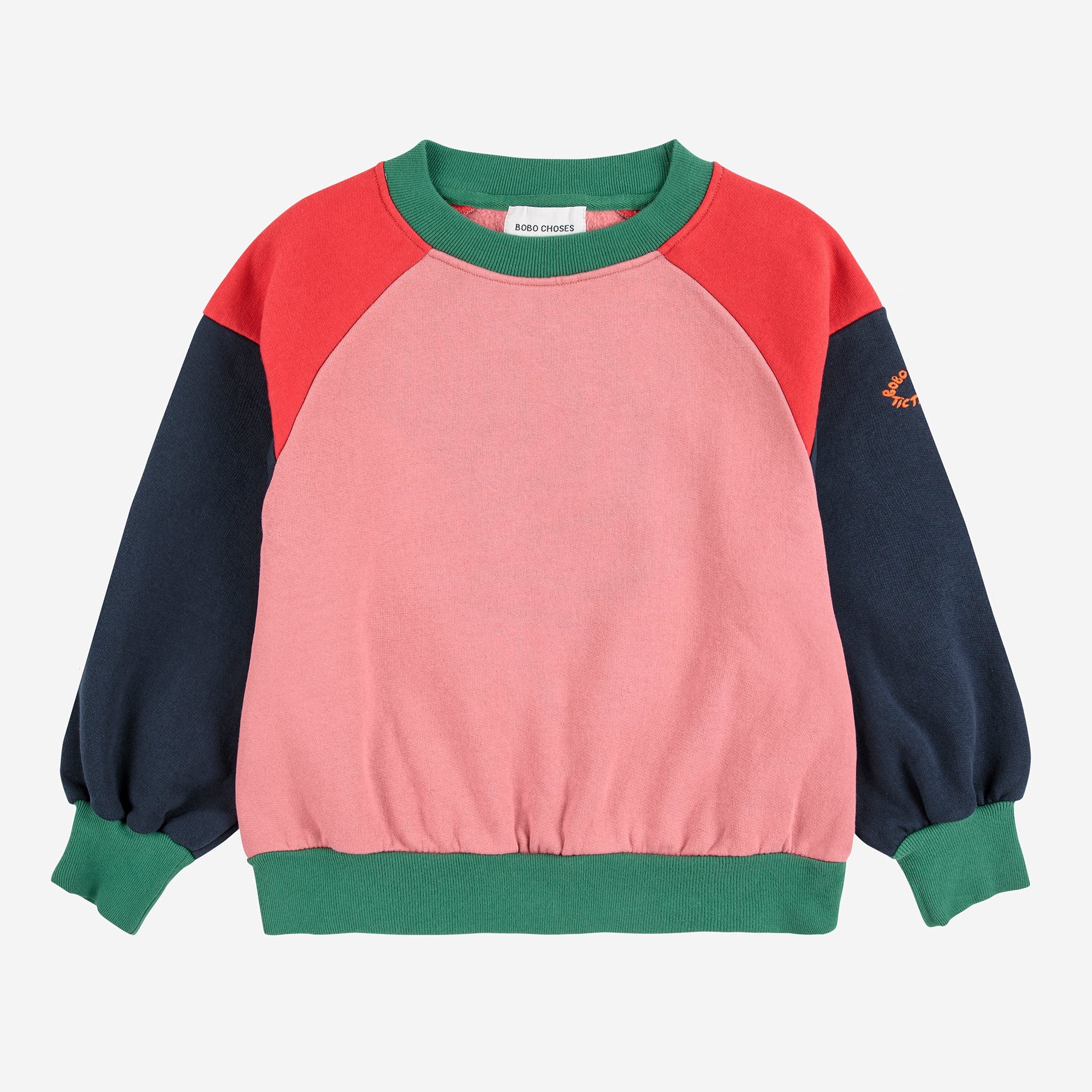 Tic Tac Toe Color Block Sweatshirt – multicolor