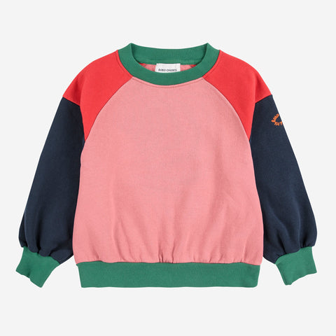 Tic Tac Toe Color Block Sweatshirt – multicolor