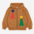 Chess Pawn Zipped Hoodie – brown