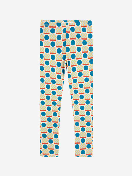 Geometric Scacs All Over Leggings – offwhite