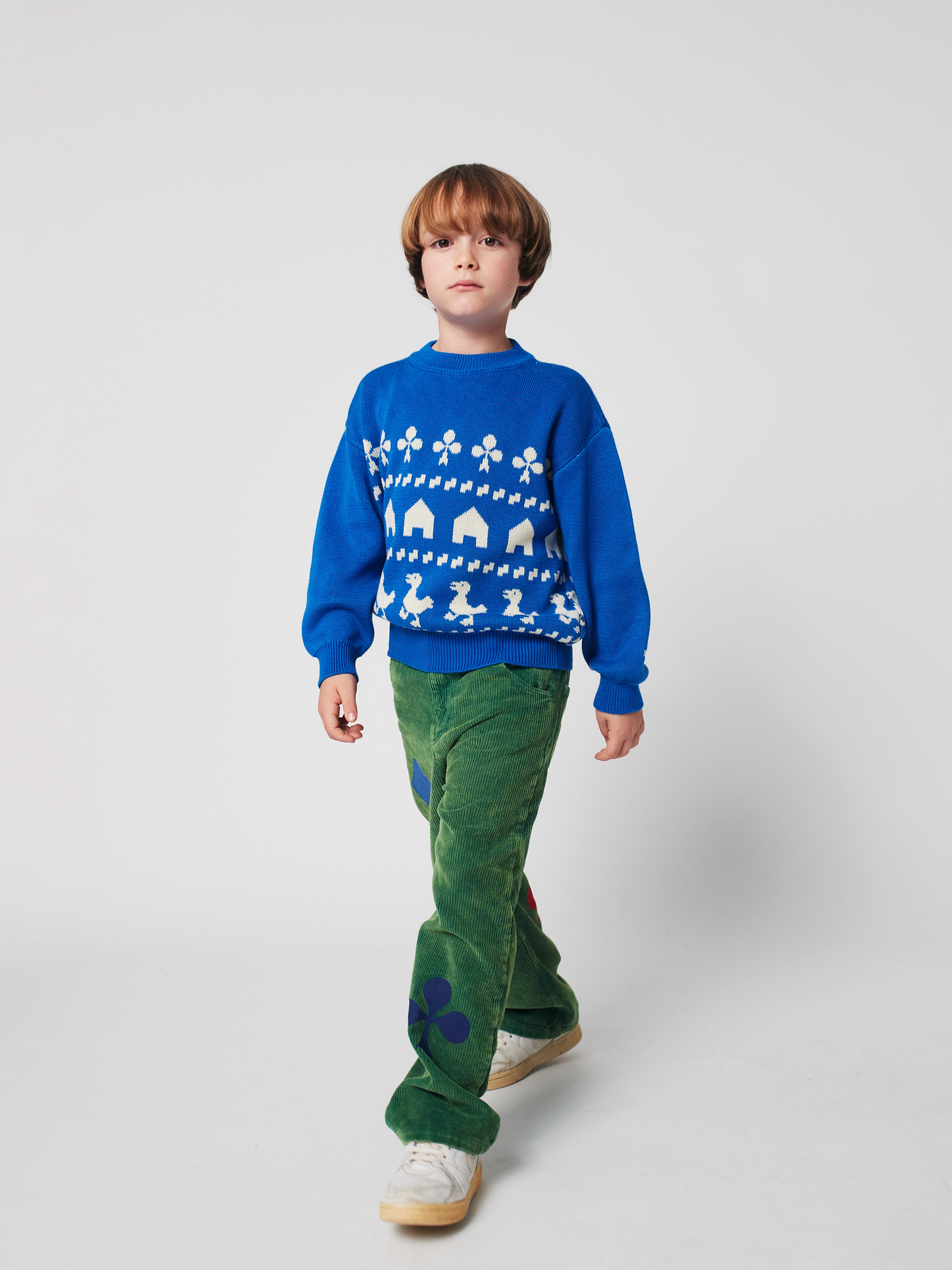 Farm jacquard jumper – blue