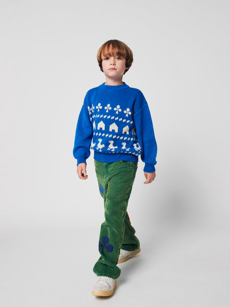 Farm jacquard jumper – blue