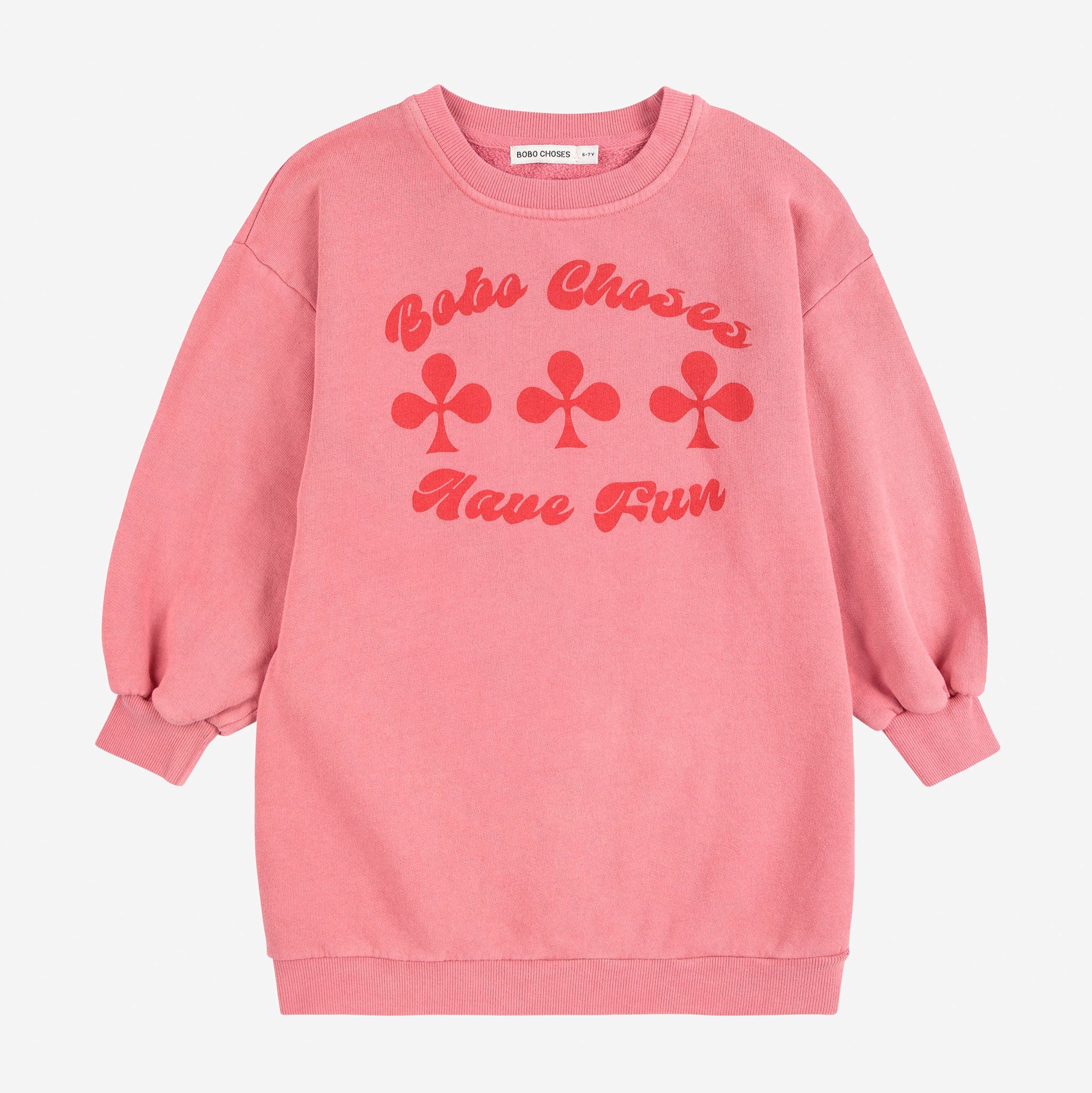 Have Fun Sweatshirt Dress – pink