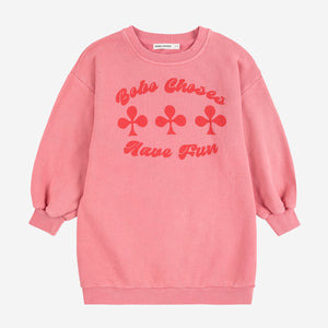 Have Fun Sweatshirt Dress – pink