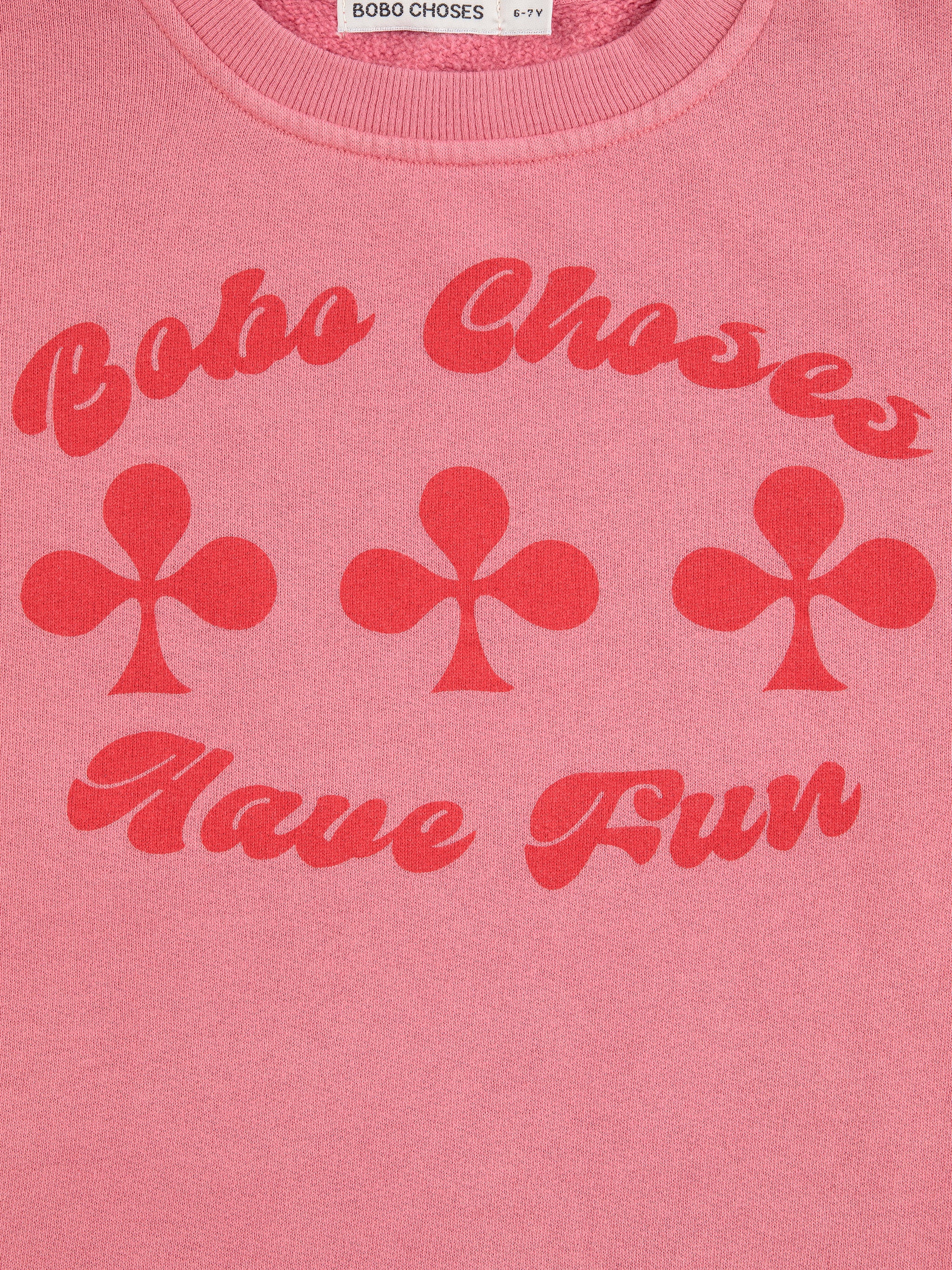Have Fun Sweatshirt Dress – pink