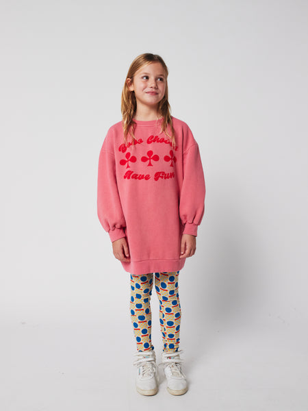 Have Fun Sweatshirt Dress – pink