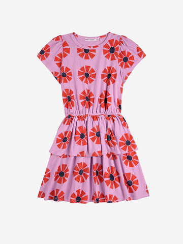 Kaleidoscope all over dress – purple