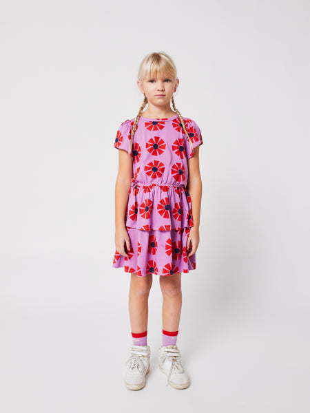 Kaleidoscope all over dress – purple