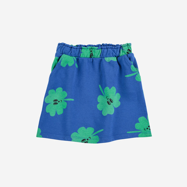 Lucky Clover all over skirt – blue