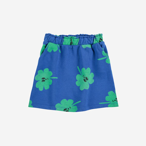 Lucky Clover all over skirt – blue