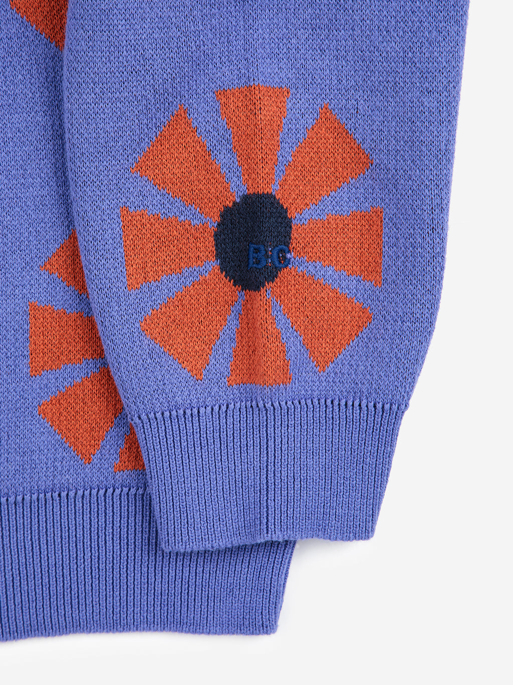 Kaleidoscope all over jacquard jumper – purple