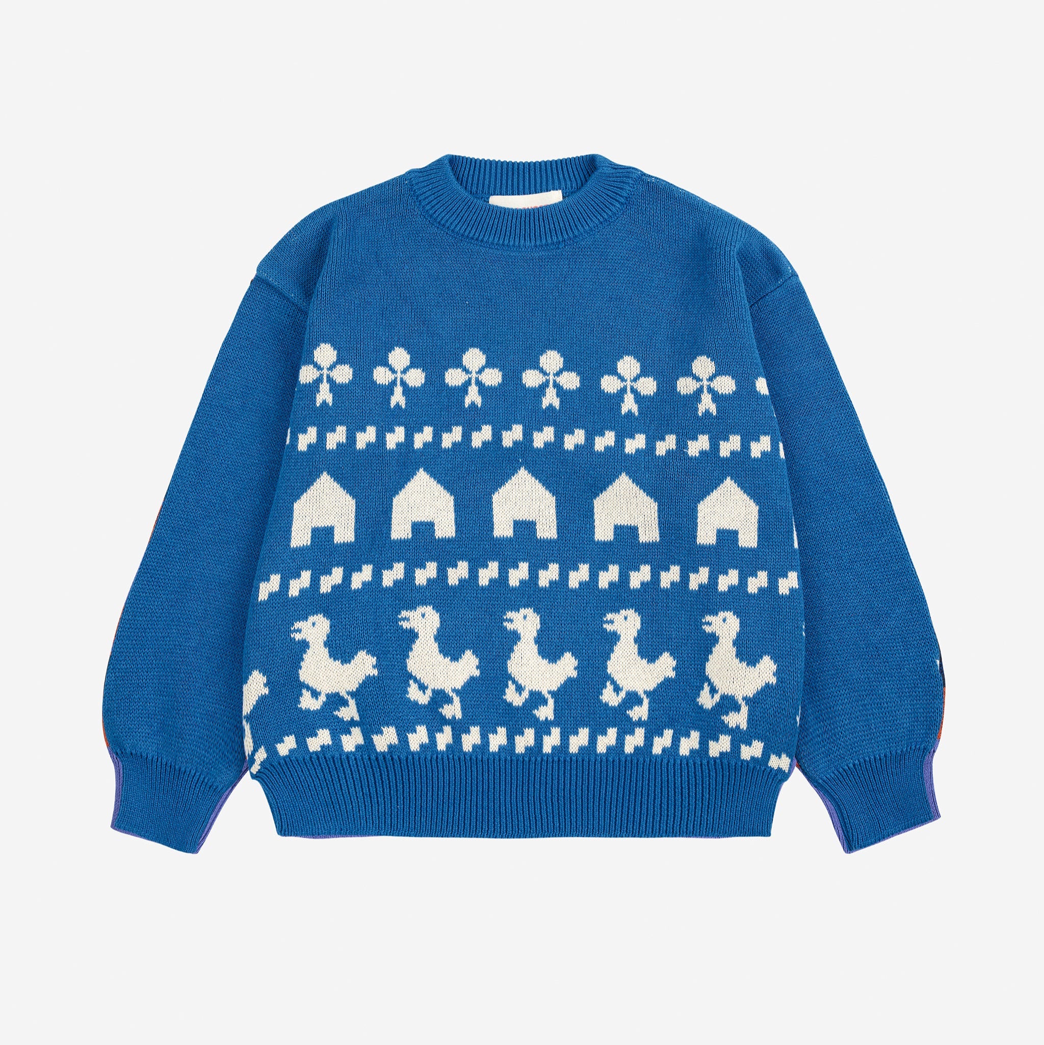 Farm jacquard jumper – blue