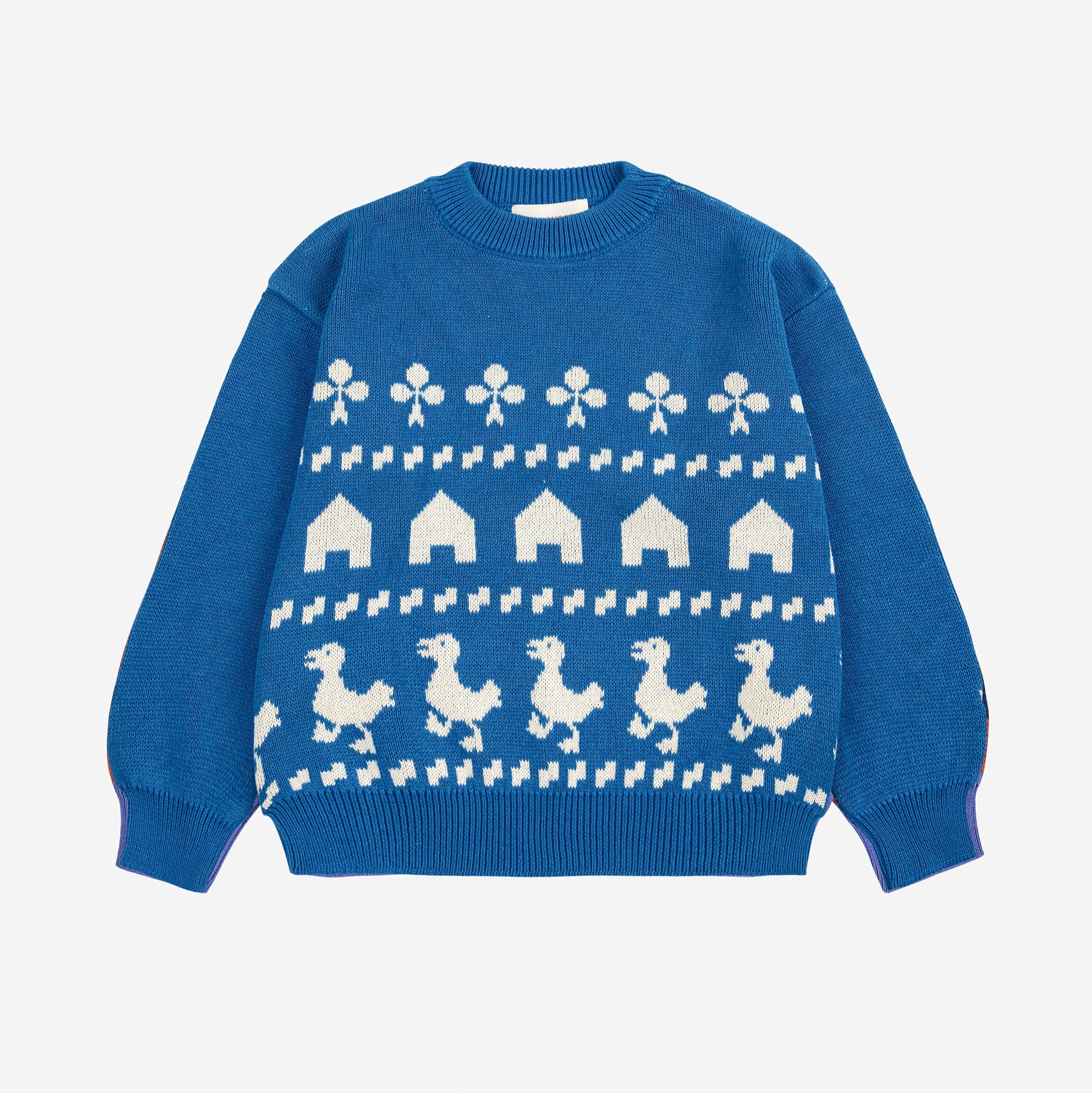 Farm jacquard jumper – blue