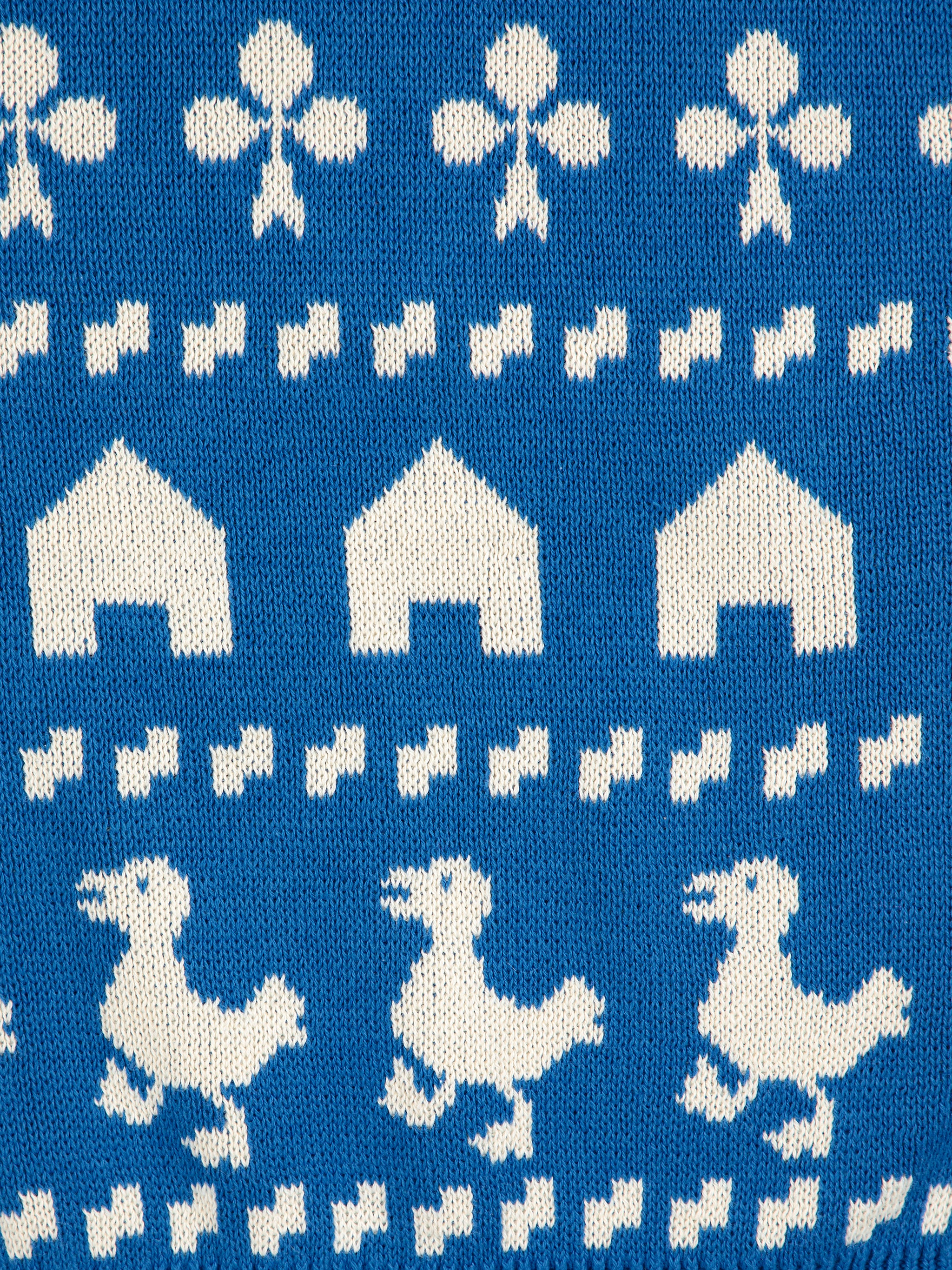 Farm jacquard jumper – blue