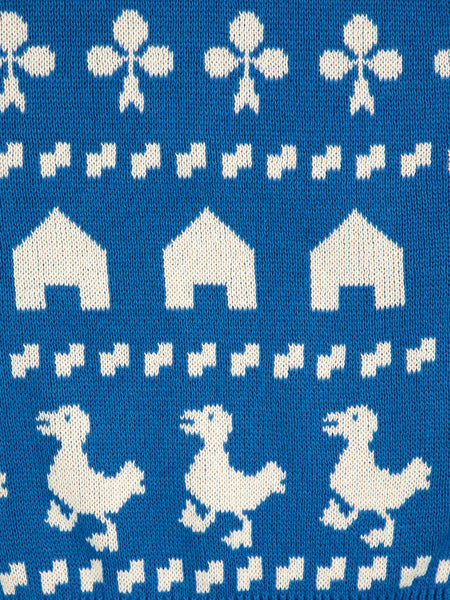 Farm jacquard jumper – blue