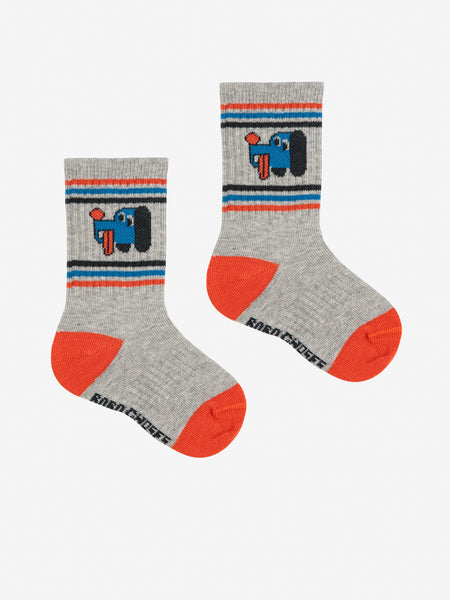 Doggy Mate Short Socks – heather grey