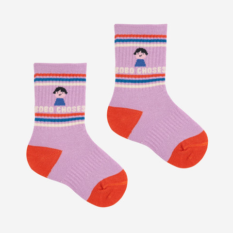 Game Pawns short socks – lavender
