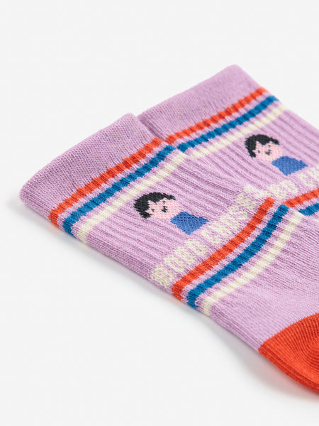 Game Pawns short socks – lavender