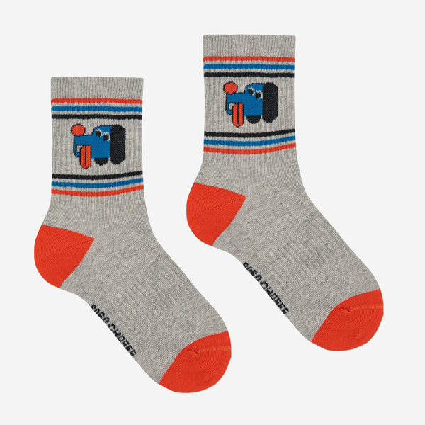 Doggy Mate Short Socks – heather grey