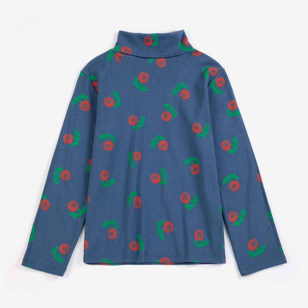 Stamp Bloom All Over Turtle Neck T-Shirt