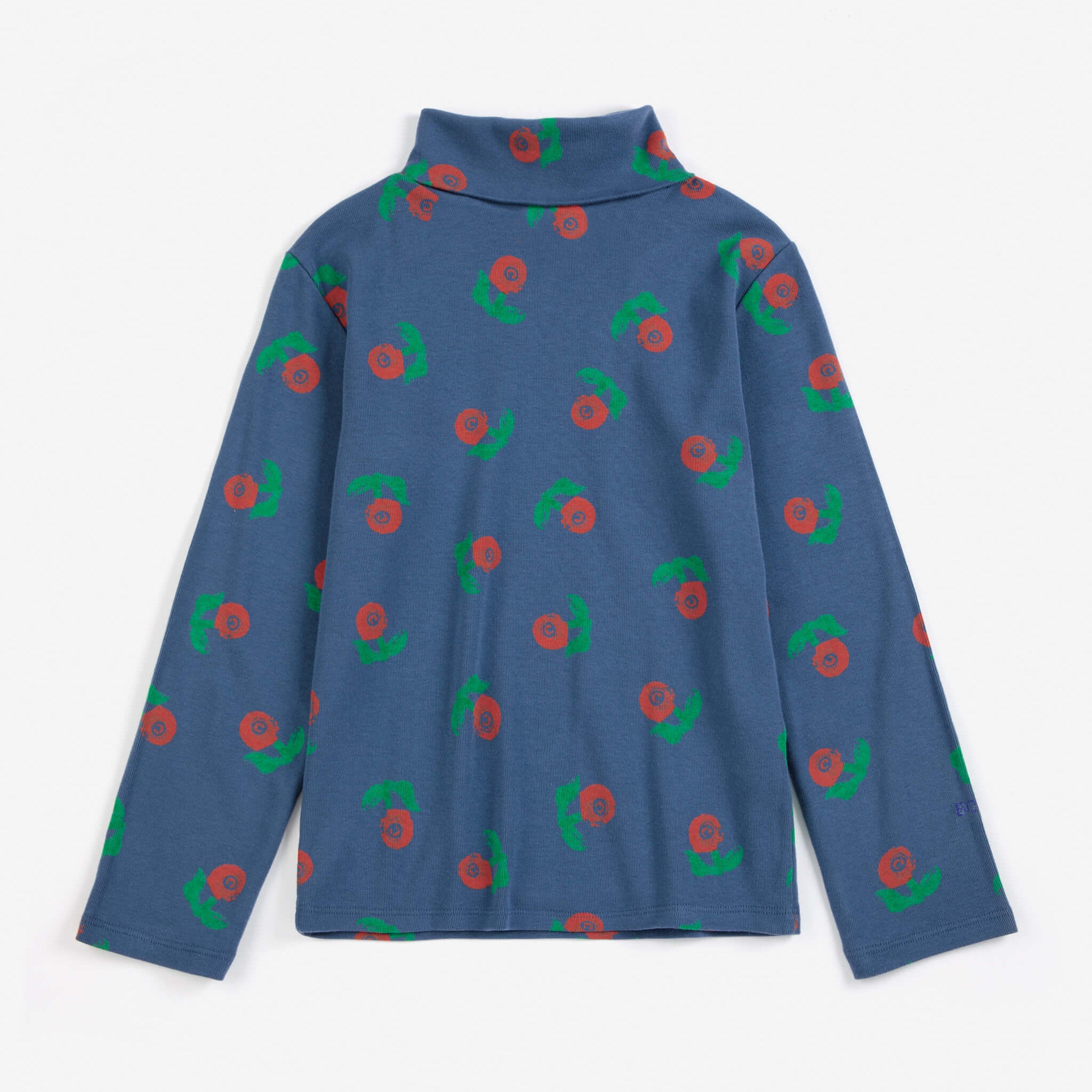 Stamp Bloom All Over Turtle Neck T-Shirt